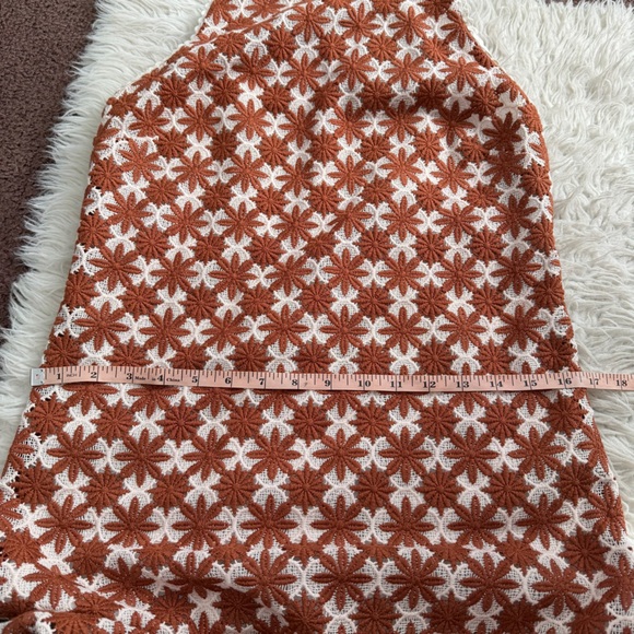 Sezane Reneka Dress Caramel Ecru - Picture 8 of 10